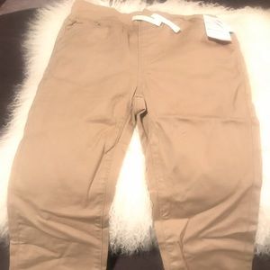 Boys slim khaki/denim pants size large (10-12)